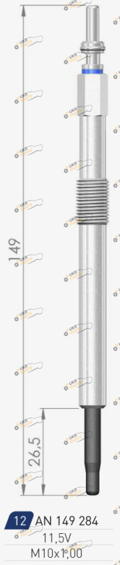 Свеча накаливания A-N PARTS 149 284